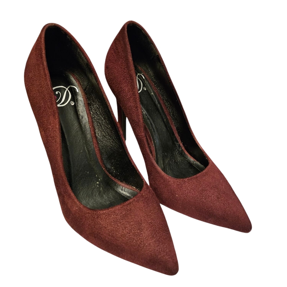 Elegant Burgundy Women's Heels